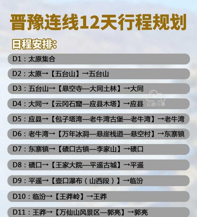 臺山旅游攻略景點必去_五臺山旅游線路_臺山旅游景點大全自駕車旅游