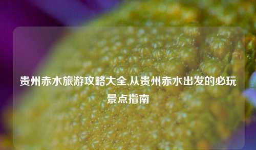 貴州赤水旅游攻略大全,從貴州赤水出發的必玩景點指南