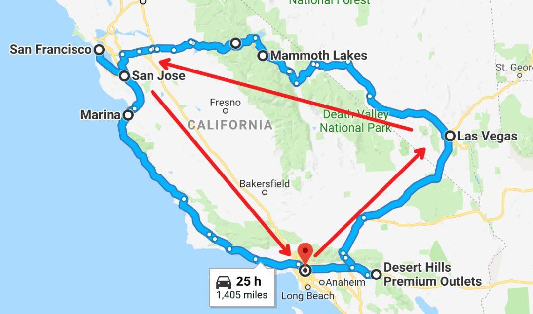 美西自駕游全攻略:從洛杉磯出發,8天環游洛杉磯、拉斯維加斯、舊金山的實用經驗分享