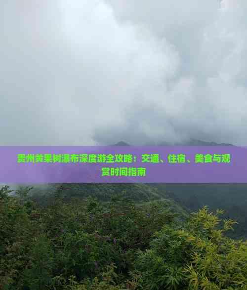貴州黃果樹瀑布深度游全攻略:交通、住宿、美食與觀賞時間指南