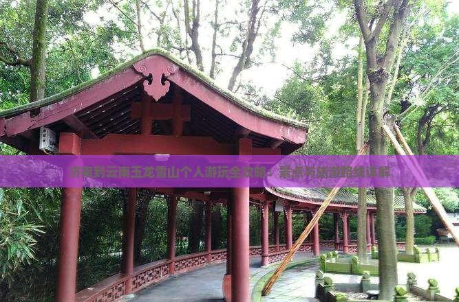濟南到云南玉龍雪山個人游玩全攻略：景點與旅游路線詳解