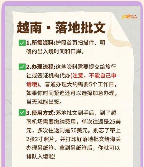 越南旅游簽證事項須知：護照、證件、拒簽責任等